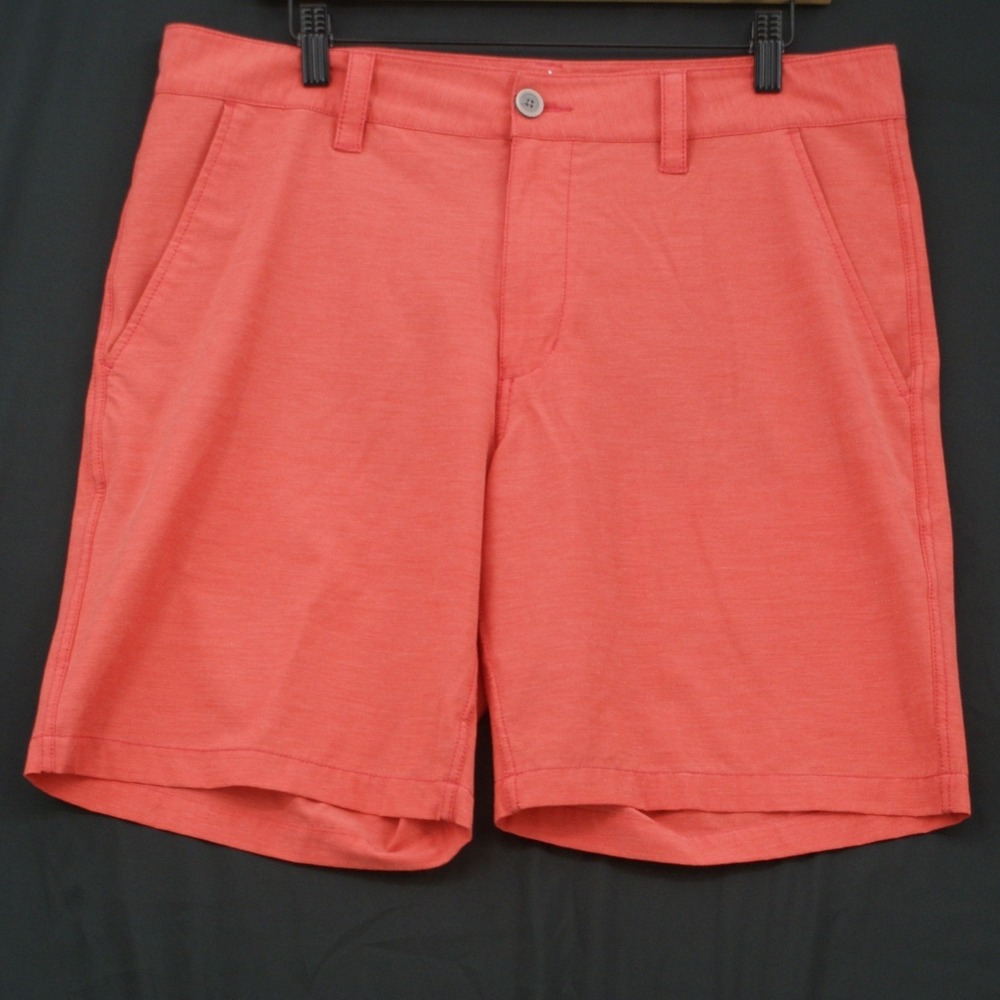 Southern Tide Mens W34 Coral Orange Performance Golf Shorts Skipjack 24377 4733